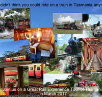 Great Rail Experiences  Tasmania Tour 2017 - Attractions Melbourne