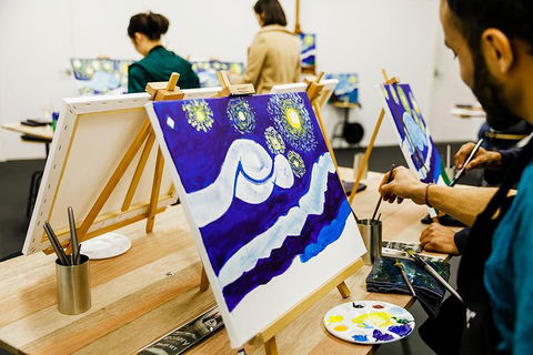 Wine & Paint Night At Brisbane 'Sip & Paint' Studio - Attractions Melbourne 1